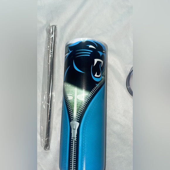 Custom NFL 20 oz Skinny Sublimation Stainless Steel Tumbler Cups - Picture 7 of 8